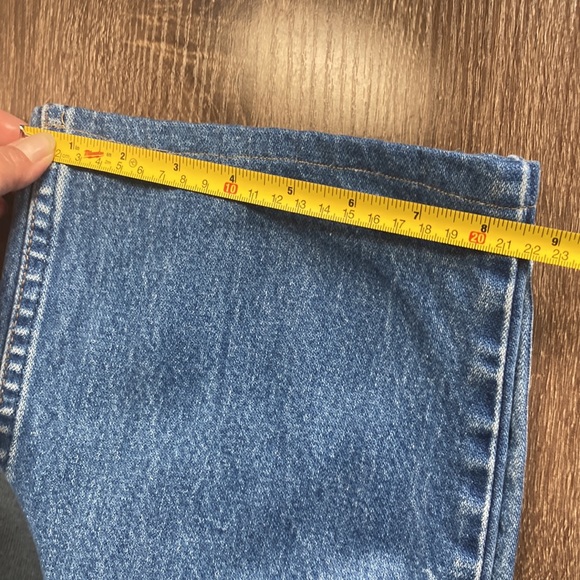 Mens EUC Wrangler Cowboy Cut Blue Denim Jeans Size 42x28 - Picture 9 of 10